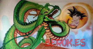 Graffiti Dragon Shenron Goku Bebe 300x100000